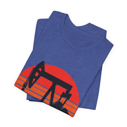 Oilfield Pumpjack Sunset T-Shirt
