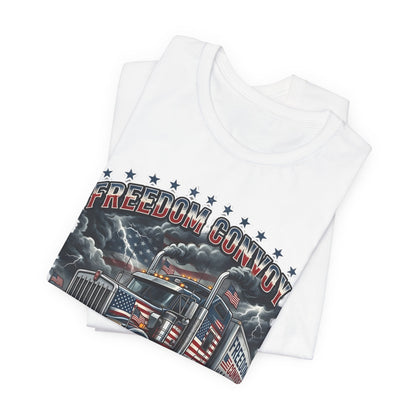Patriotic Big Rig T-Shirt — "Freedom Convoy: We the People" Graphic Tee