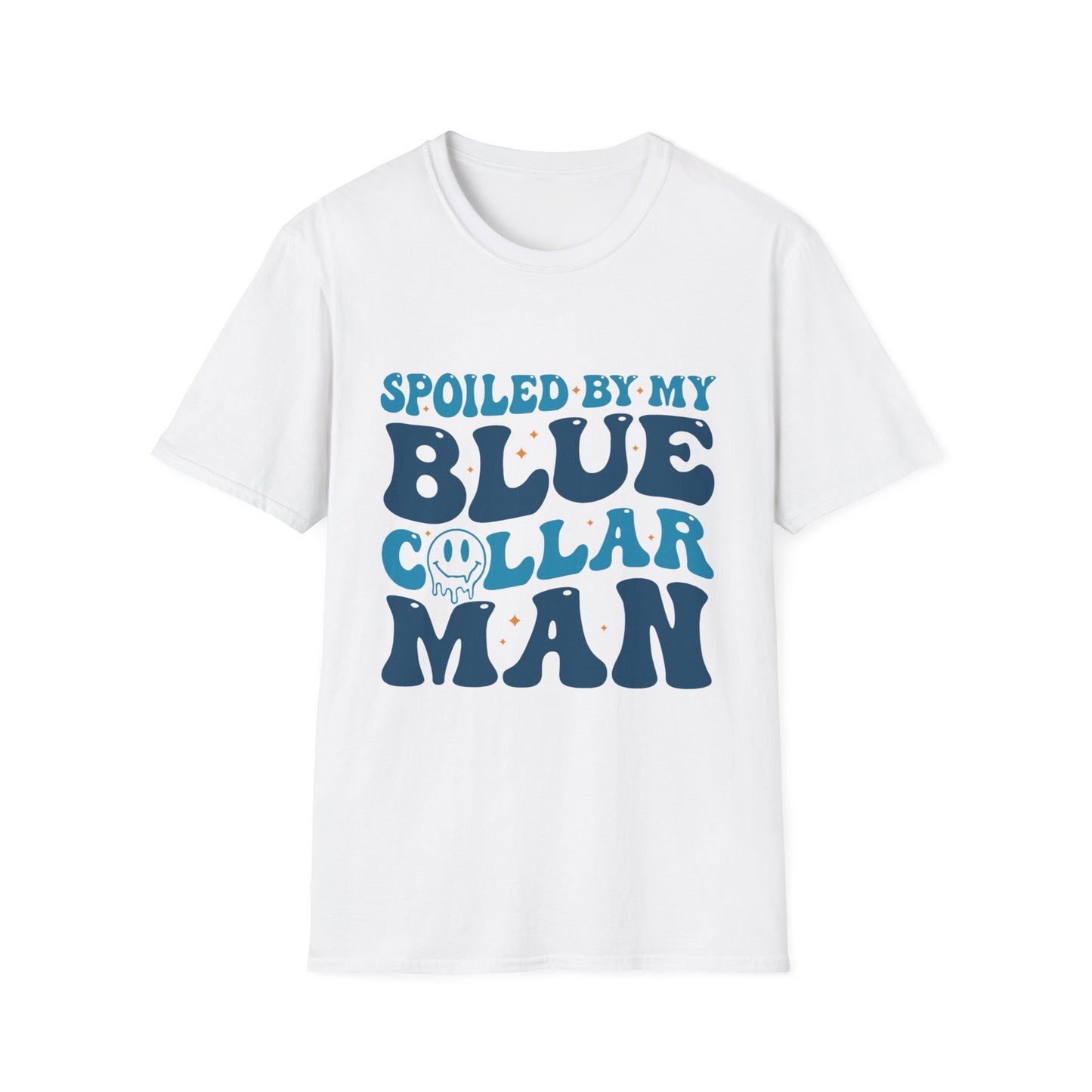 Blue Collar Man T‑Shirt — "Spoiled by My Blue Collar Man" Graphic Tee
