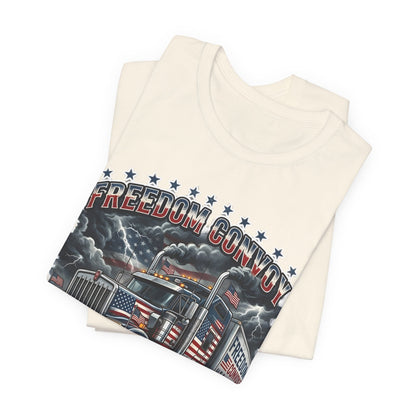 Patriotic Big Rig T-Shirt — "Freedom Convoy: We the People" Graphic Tee