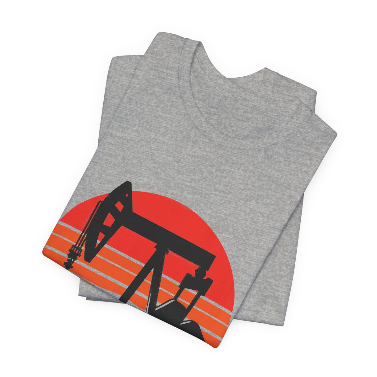 Oilfield Pumpjack Sunset T-Shirt