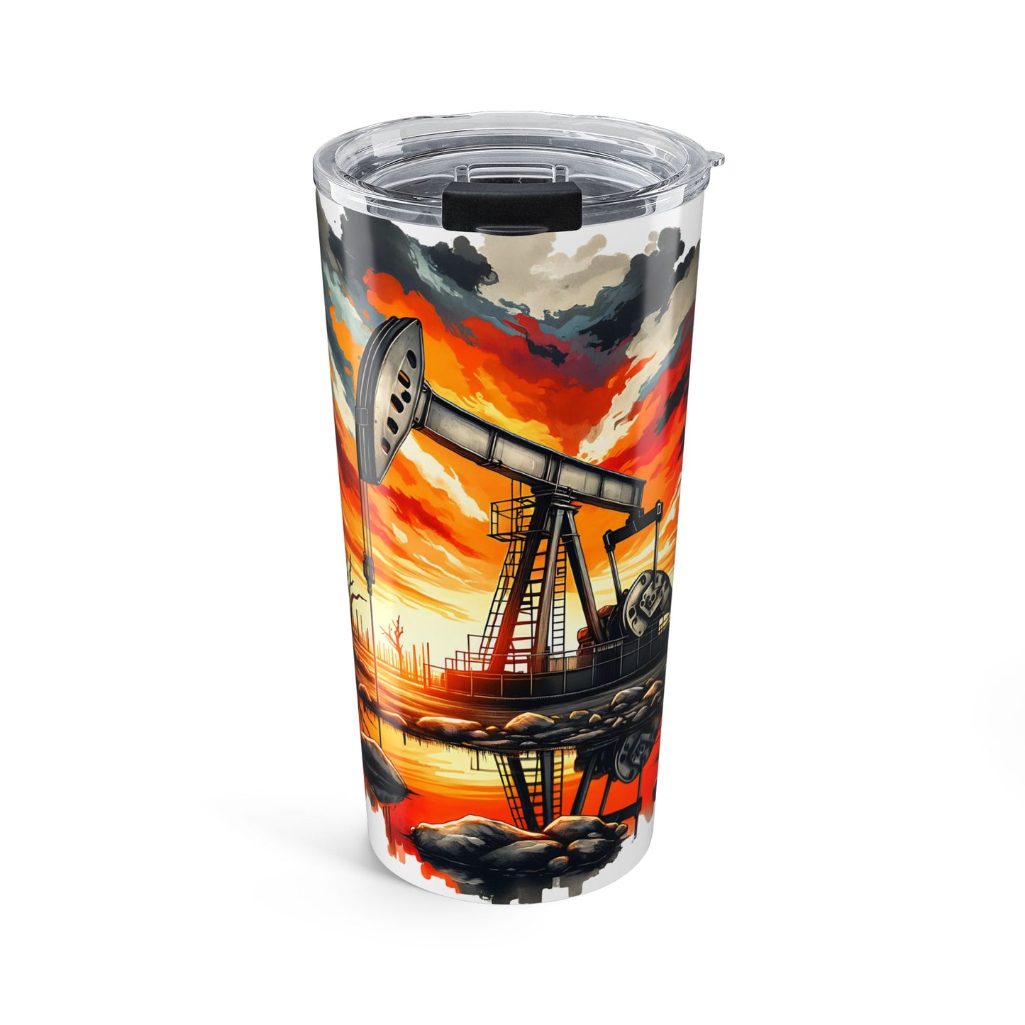 Oilfield Sunset 20oz Travel Tumbler