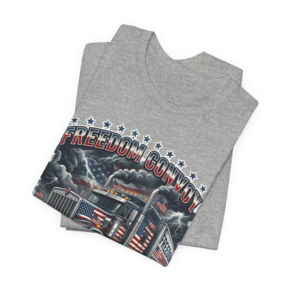 Patriotic Big Rig T-Shirt — "Freedom Convoy: We the People" Graphic Tee