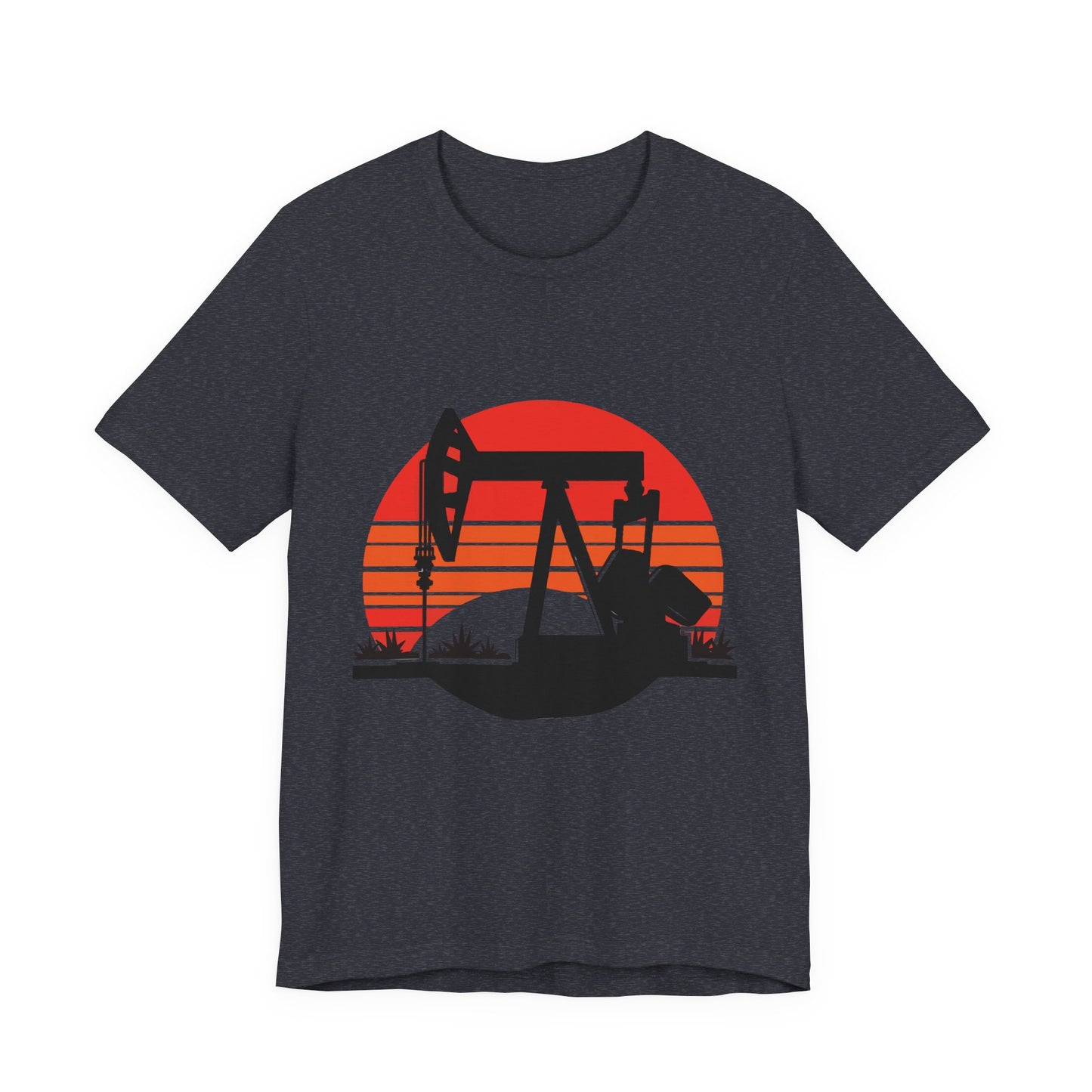 Oilfield Pumpjack Sunset T-Shirt