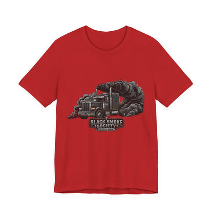 Truckers 'Black Smoke Society' T‑Shirt — Vintage Big Rig Diesel Smoke Graphic Tee