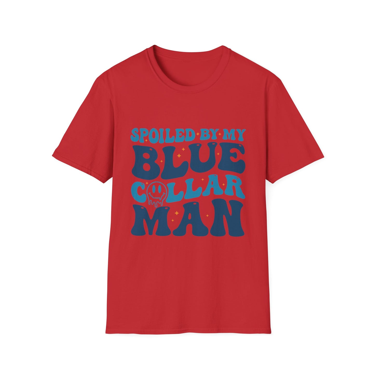 Blue Collar Man T‑Shirt — "Spoiled by My Blue Collar Man" Graphic Tee