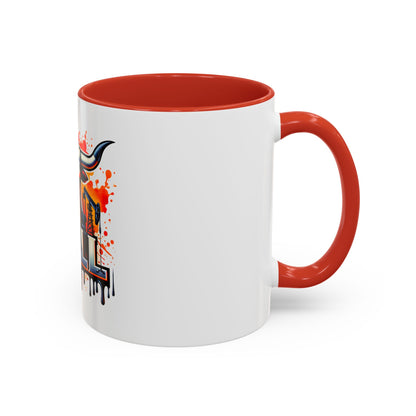 Drill Texas Bull Accent Coffee Mug – Oilfield Patriot 11/15oz