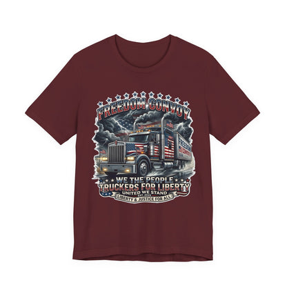 Patriotic Big Rig T-Shirt — "Freedom Convoy: We the People" Graphic Tee