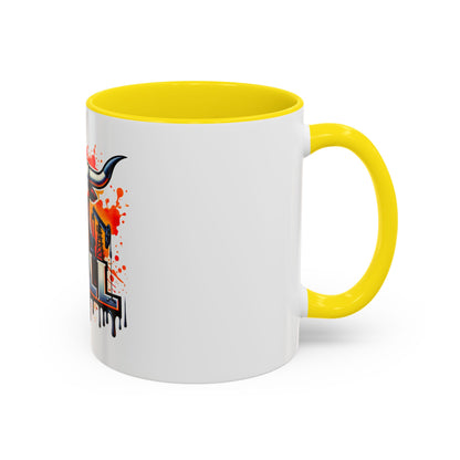 Drill Texas Bull Accent Coffee Mug – Oilfield Patriot 11/15oz