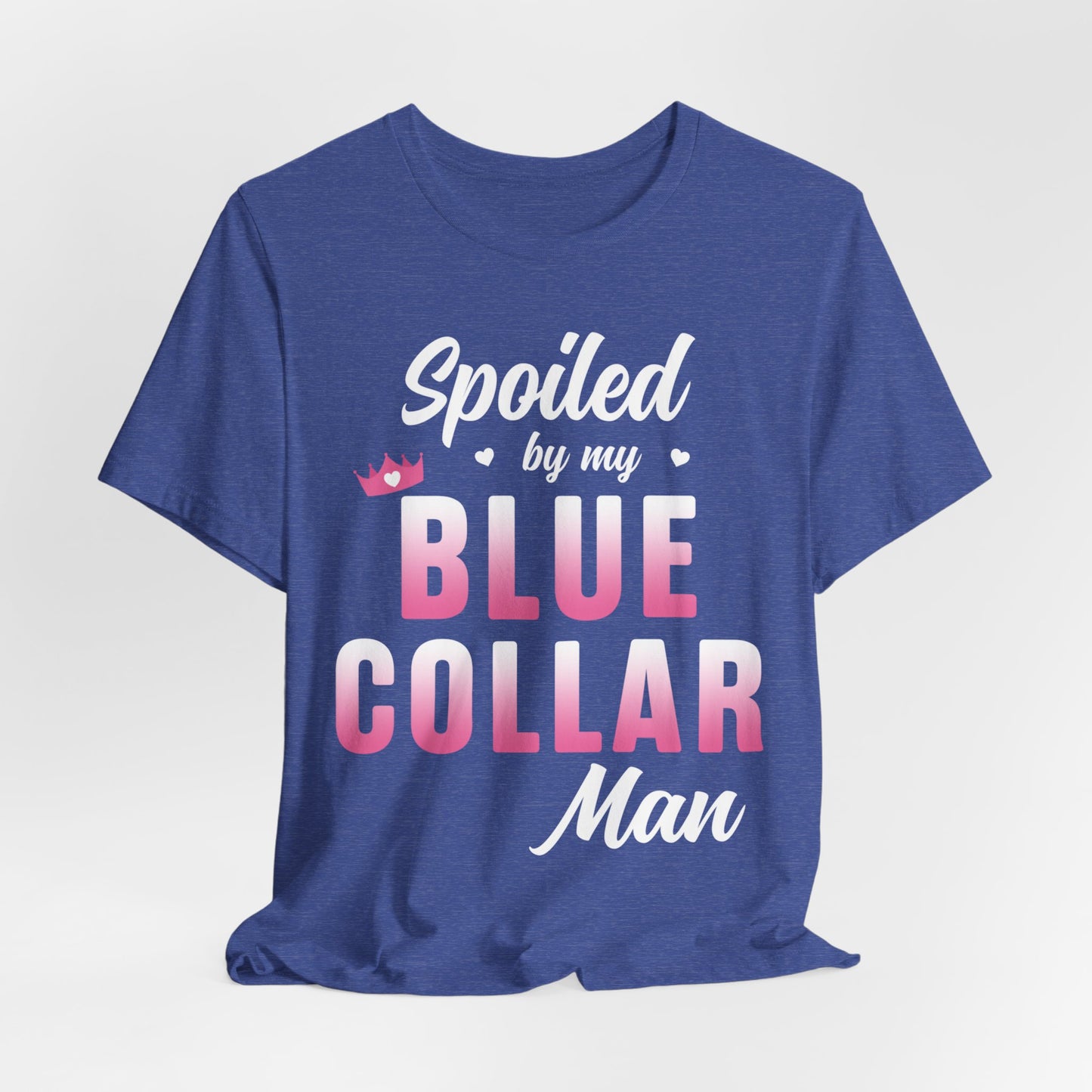 Blue Collar Tee — Pink Gradient Graphic Workwear T-Shirt