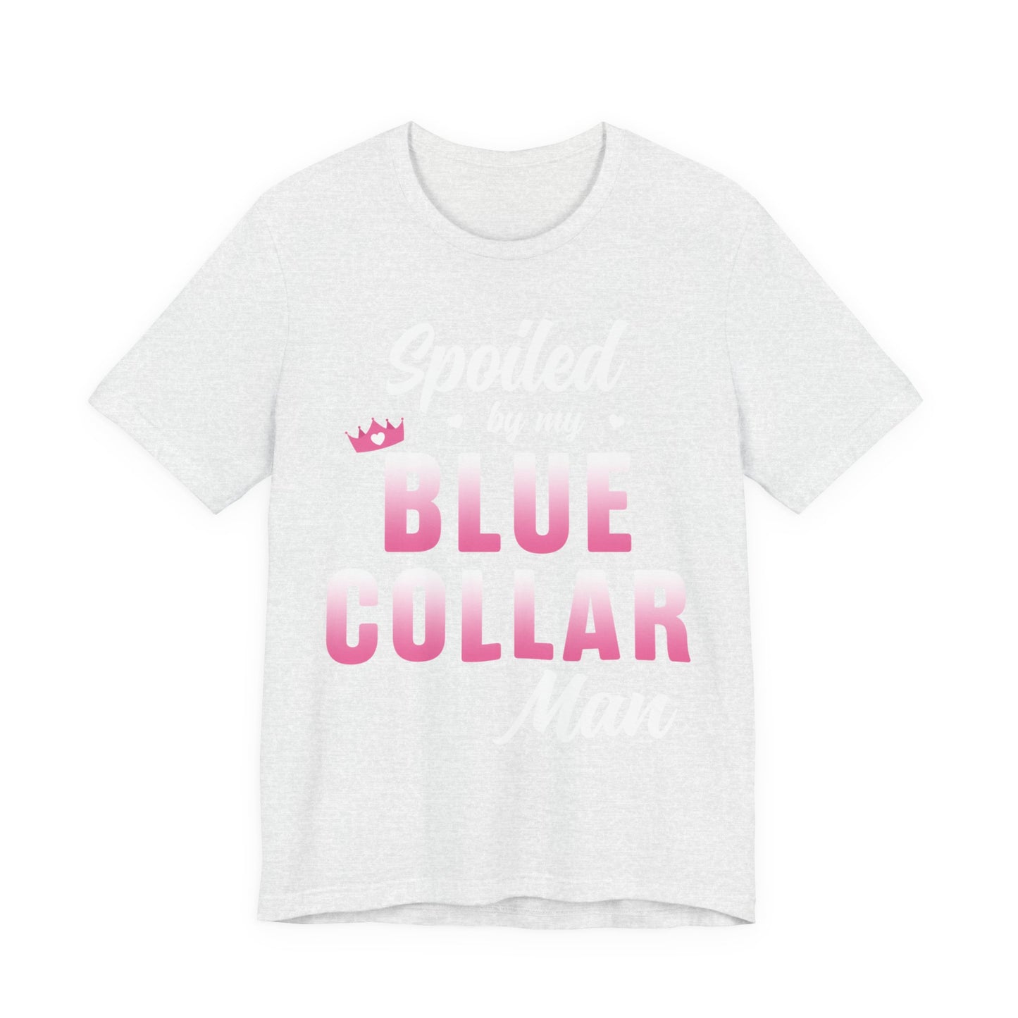 Blue Collar Tee — Pink Gradient Graphic Workwear T-Shirt