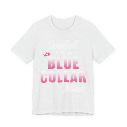 Blue Collar Tee — Pink Gradient Graphic Workwear T-Shirt