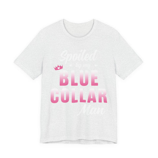 Blue Collar Tee — Pink Gradient Graphic Workwear T-Shirt
