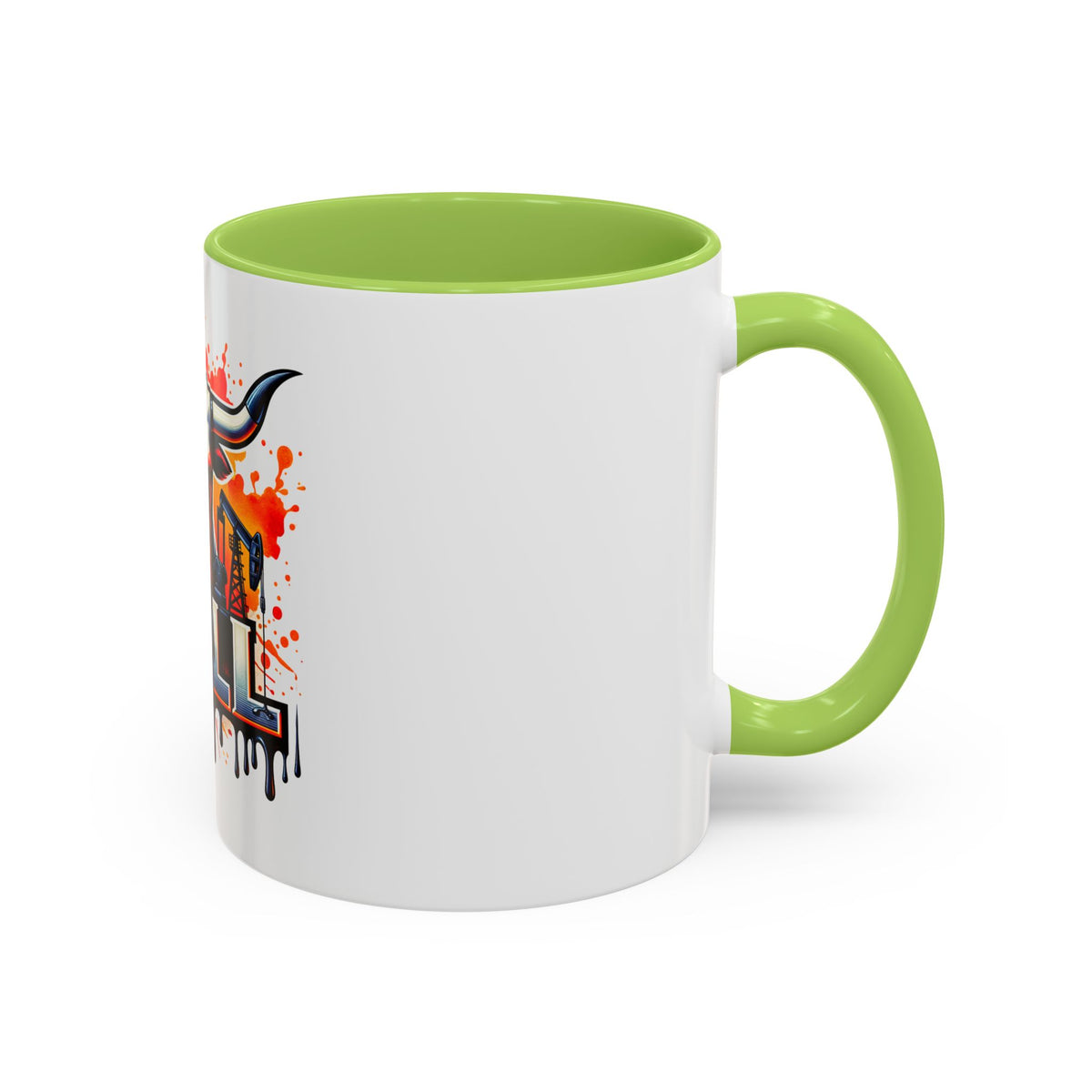 Drill Texas Bull Accent Coffee Mug – Oilfield Patriot 11/15oz
