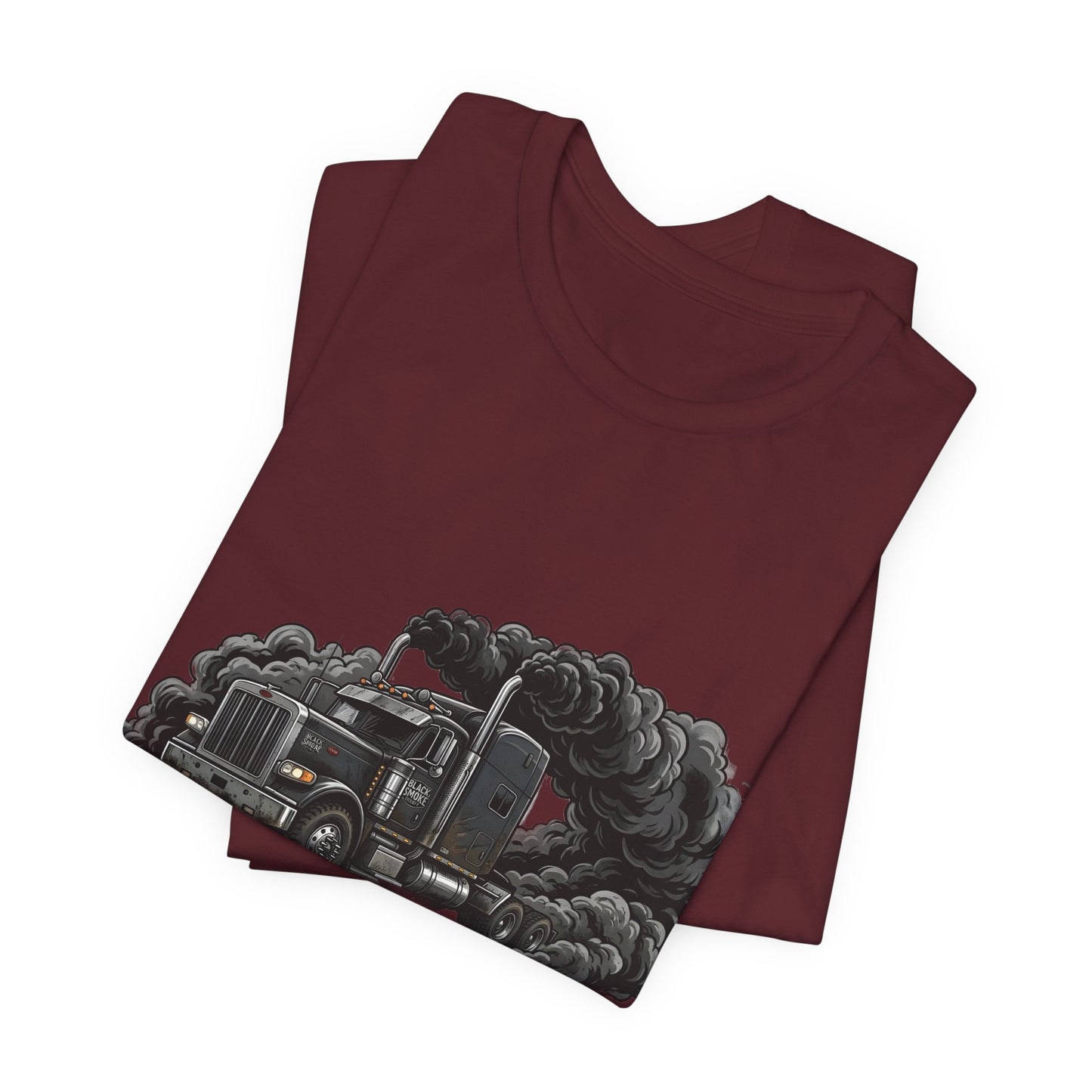 Truckers 'Black Smoke Society' T‑Shirt — Vintage Big Rig Diesel Smoke Graphic Tee