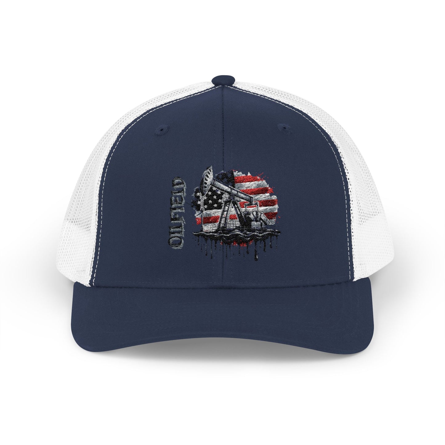 American Flag Firefighter Helmet Snapback Trucker Cap
