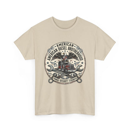 American Diesel Brotherhood T-Shirt — Vintage Trucker Mechanics Tee
