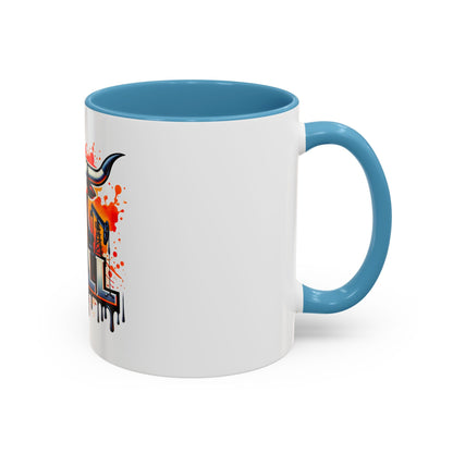 Drill Texas Bull Accent Coffee Mug – Oilfield Patriot 11/15oz