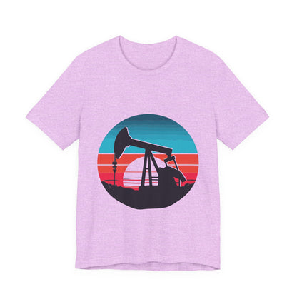 Oilfield Pumpjack Sunset T-Shirt