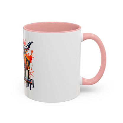 Drill Texas Bull Accent Coffee Mug – Oilfield Patriot 11/15oz