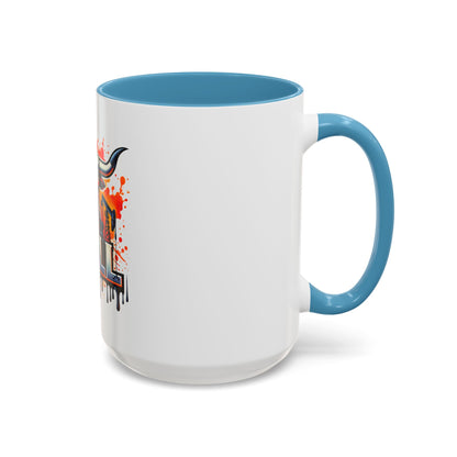 Drill Texas Bull Accent Coffee Mug – Oilfield Patriot 11/15oz