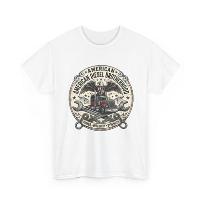 American Diesel Brotherhood T-Shirt — Vintage Trucker Mechanics Tee