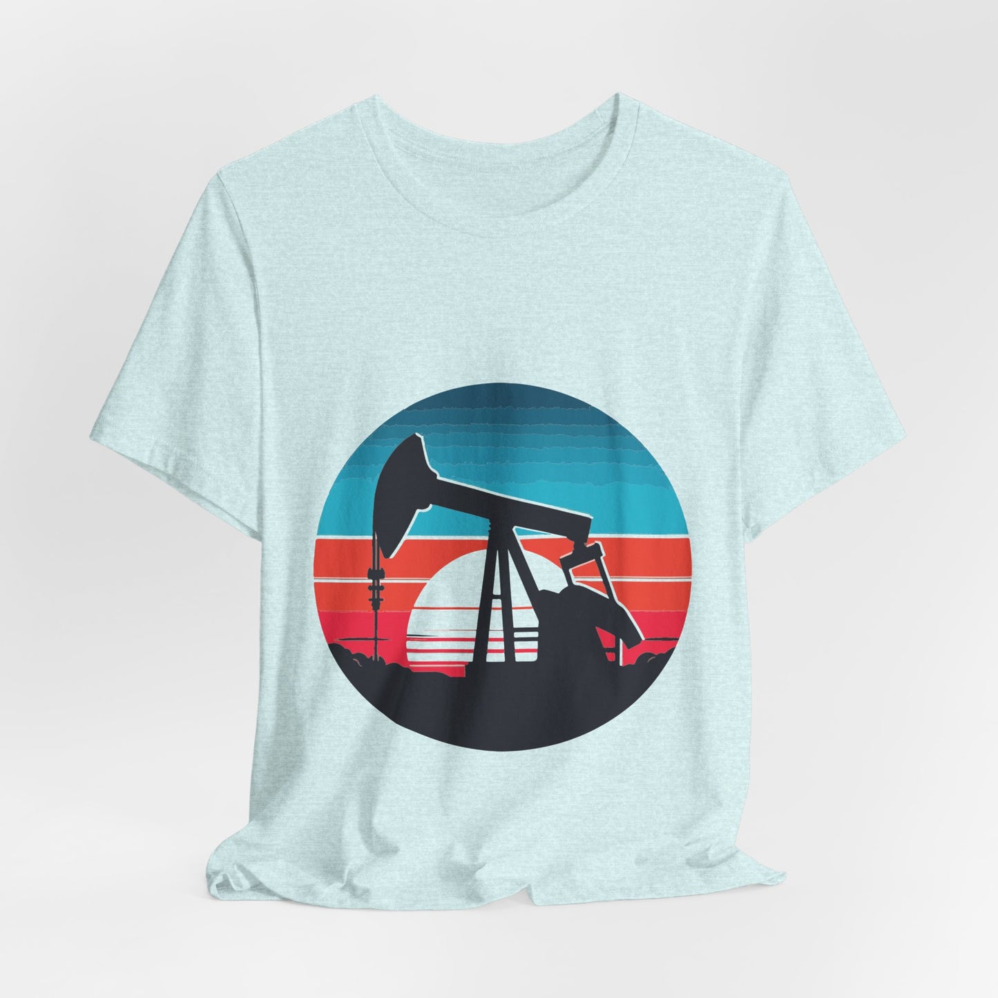 Oilfield Pumpjack Sunset T-Shirt