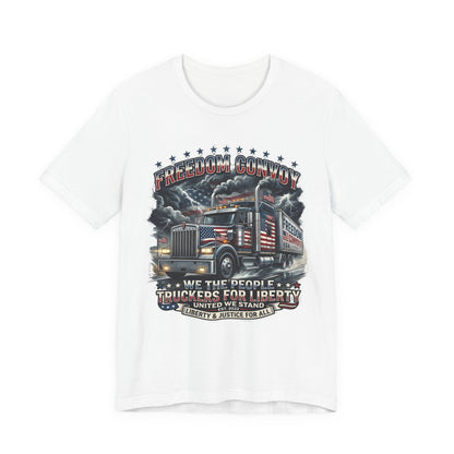Patriotic Big Rig T-Shirt — "Freedom Convoy: We the People" Graphic Tee