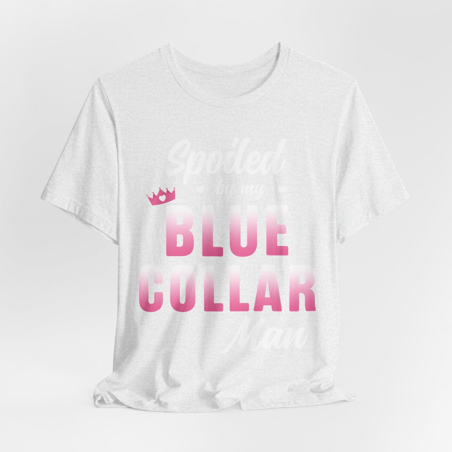 Blue Collar Tee — Pink Gradient Graphic Workwear T-Shirt