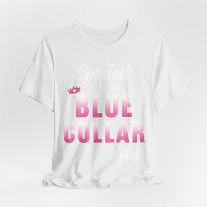 Blue Collar Tee — Pink Gradient Graphic Workwear T-Shirt