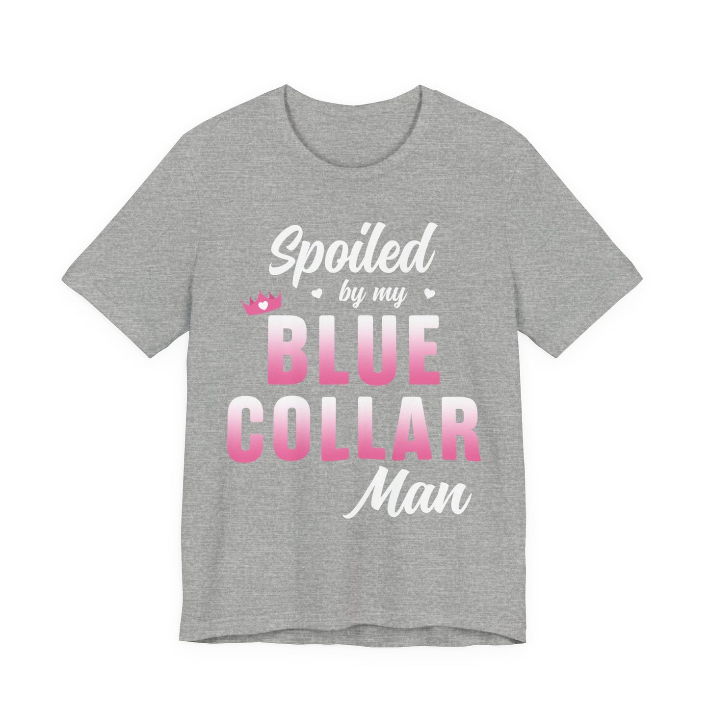 Blue Collar Tee — Pink Gradient Graphic Workwear T-Shirt