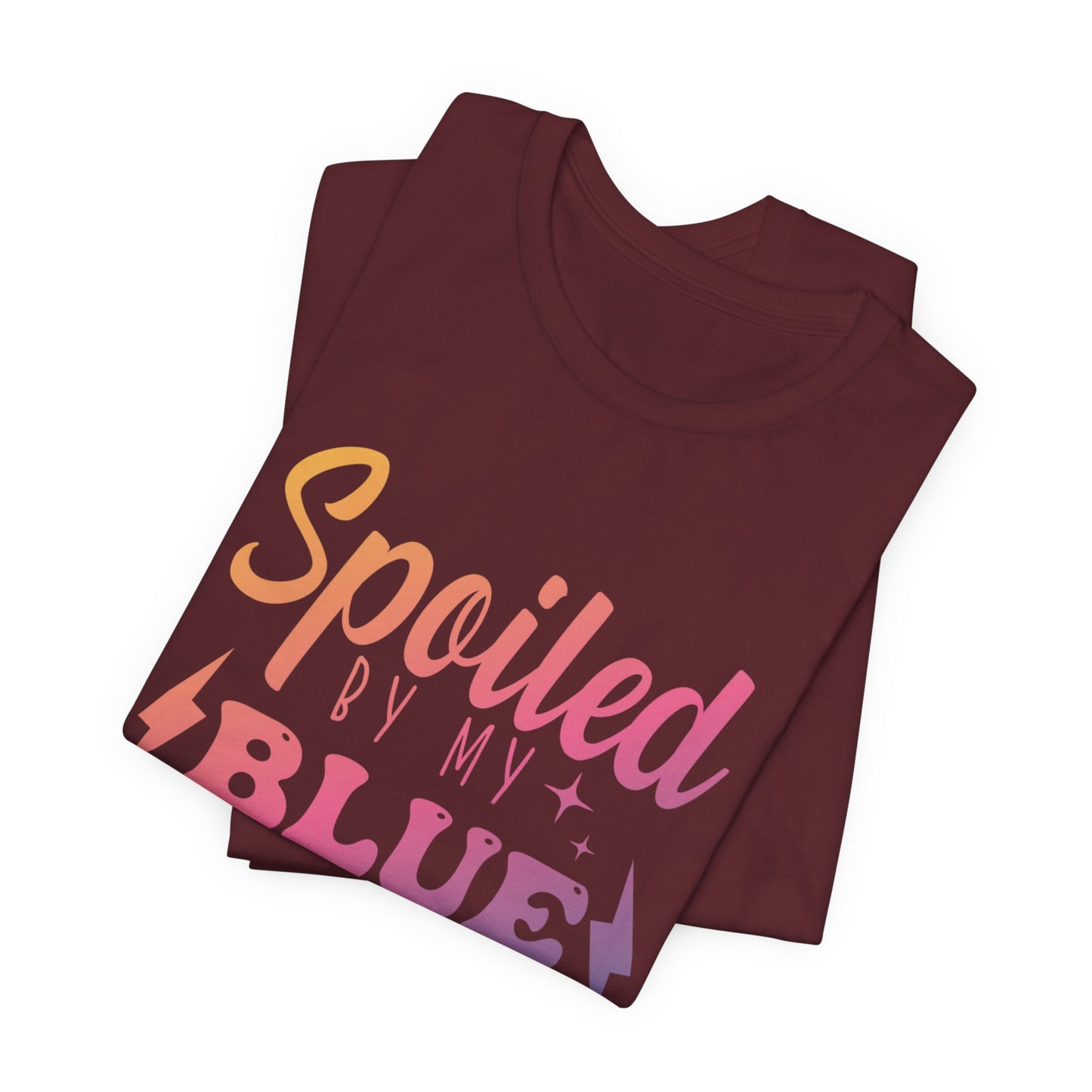 Spoiled by My Blue Collar Man T-Shirt — Funny Proud Wife Tee