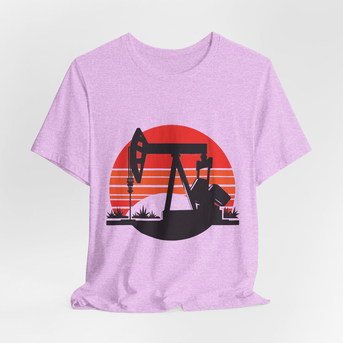 Oilfield Pumpjack Sunset T-Shirt