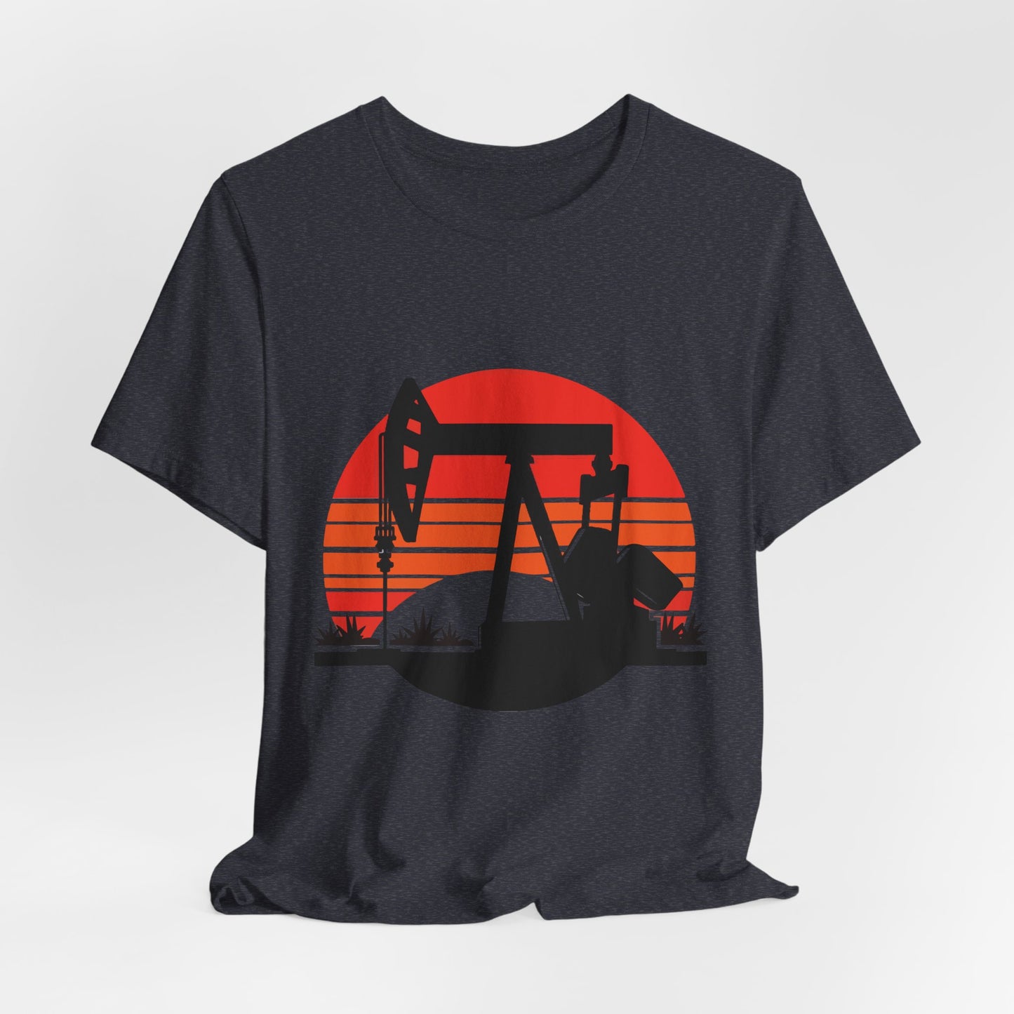 Oilfield Pumpjack Sunset T-Shirt