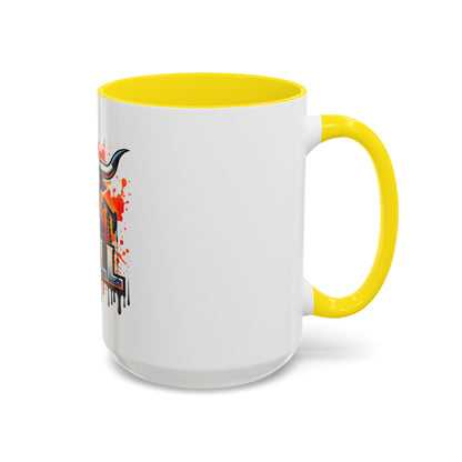 Drill Texas Bull Accent Coffee Mug – Oilfield Patriot 11/15oz