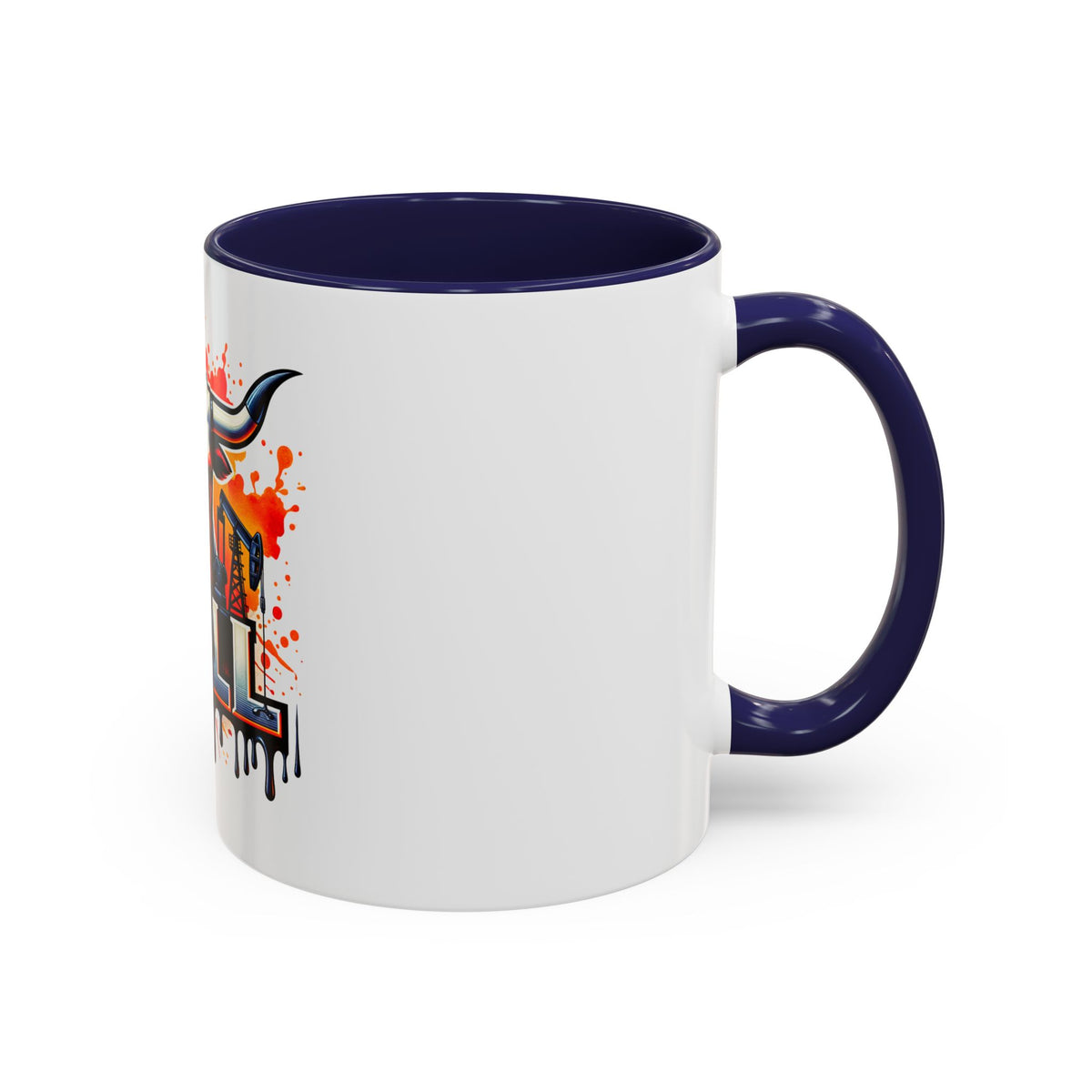 Drill Texas Bull Accent Coffee Mug – Oilfield Patriot 11/15oz