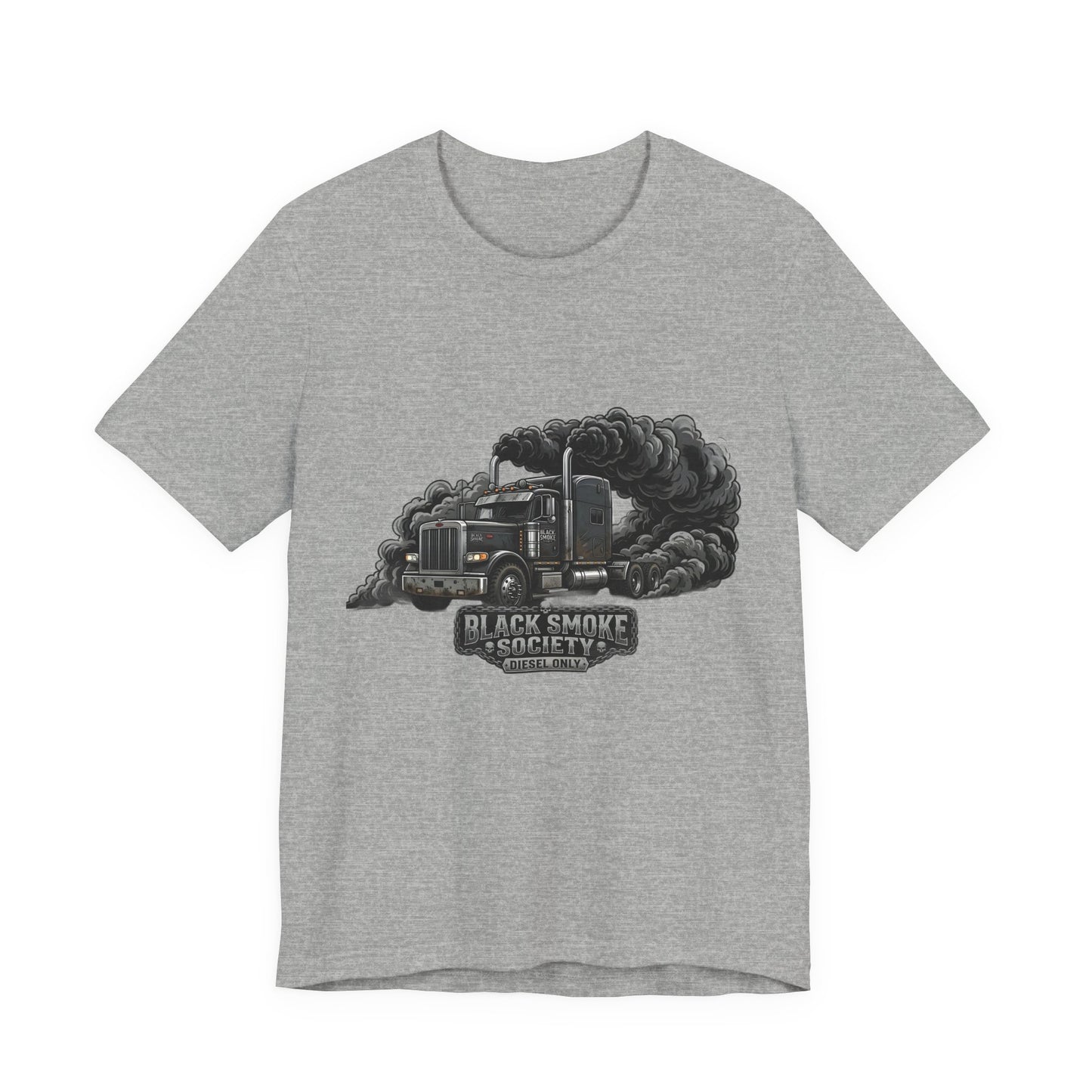 Truckers 'Black Smoke Society' T‑Shirt — Vintage Big Rig Diesel Smoke Graphic Tee