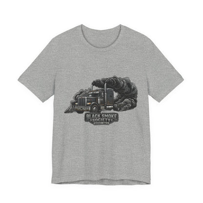 Truckers 'Black Smoke Society' T‑Shirt — Vintage Big Rig Diesel Smoke Graphic Tee