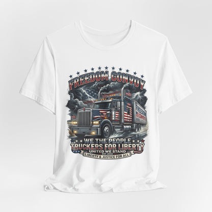 Patriotic Big Rig T-Shirt — "Freedom Convoy: We the People" Graphic Tee
