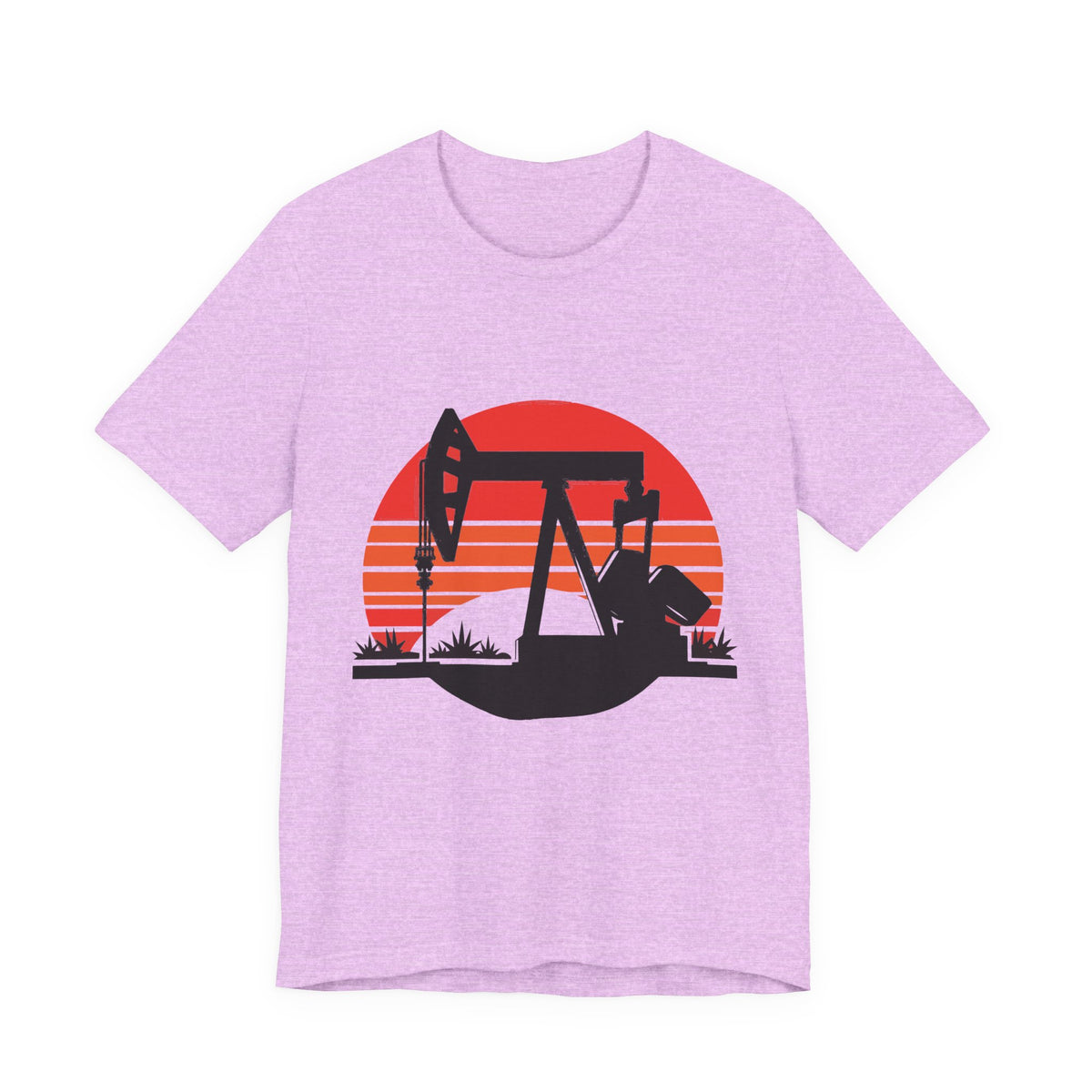 Oilfield Pumpjack Sunset T-Shirt