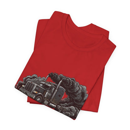Truckers 'Black Smoke Society' T‑Shirt — Vintage Big Rig Diesel Smoke Graphic Tee