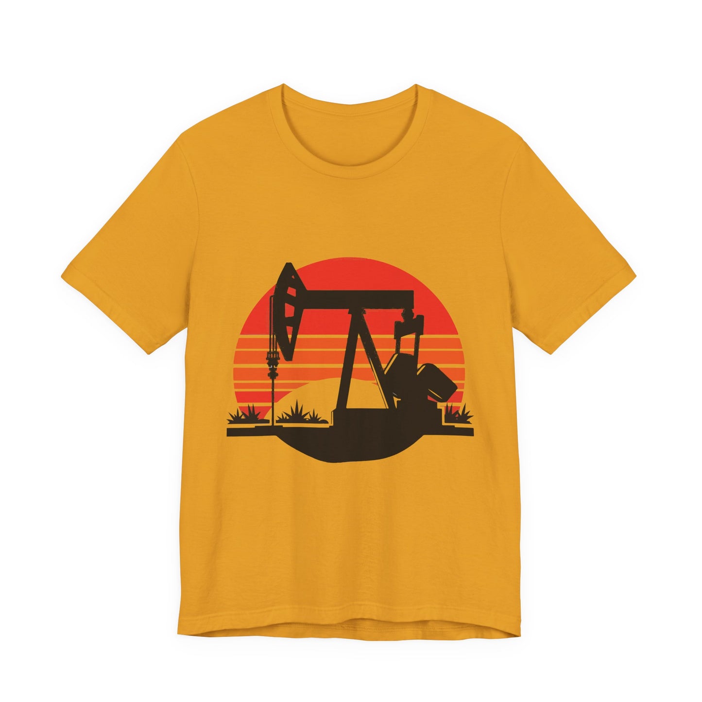 Oilfield Pumpjack Sunset T-Shirt