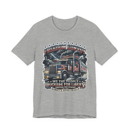 Patriotic Big Rig T-Shirt — "Freedom Convoy: We the People" Graphic Tee