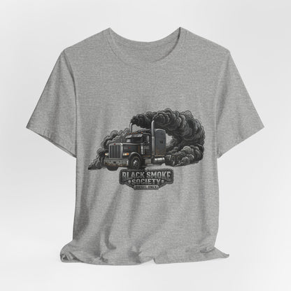 Truckers 'Black Smoke Society' T‑Shirt — Vintage Big Rig Diesel Smoke Graphic Tee