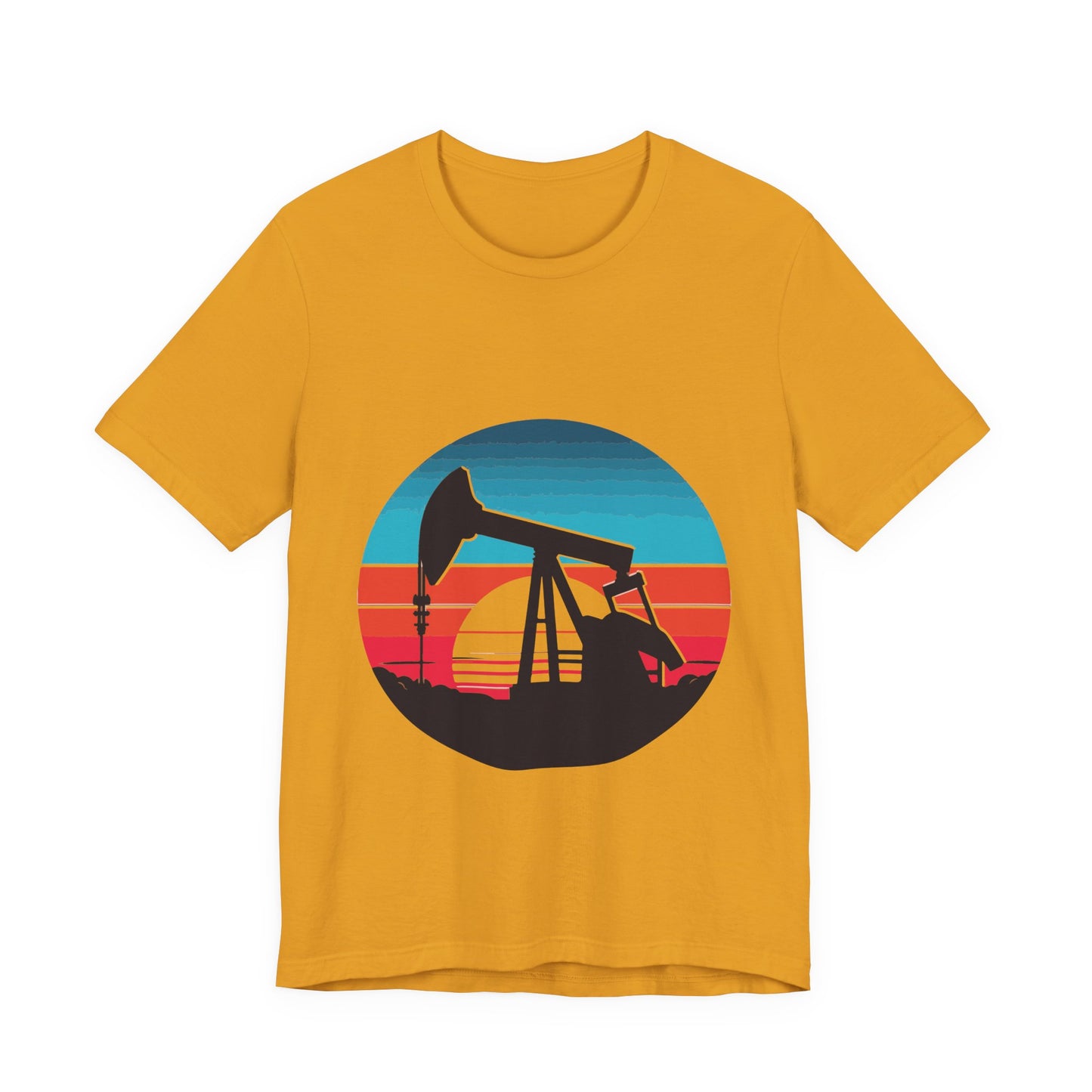 Oilfield Pumpjack Sunset T-Shirt