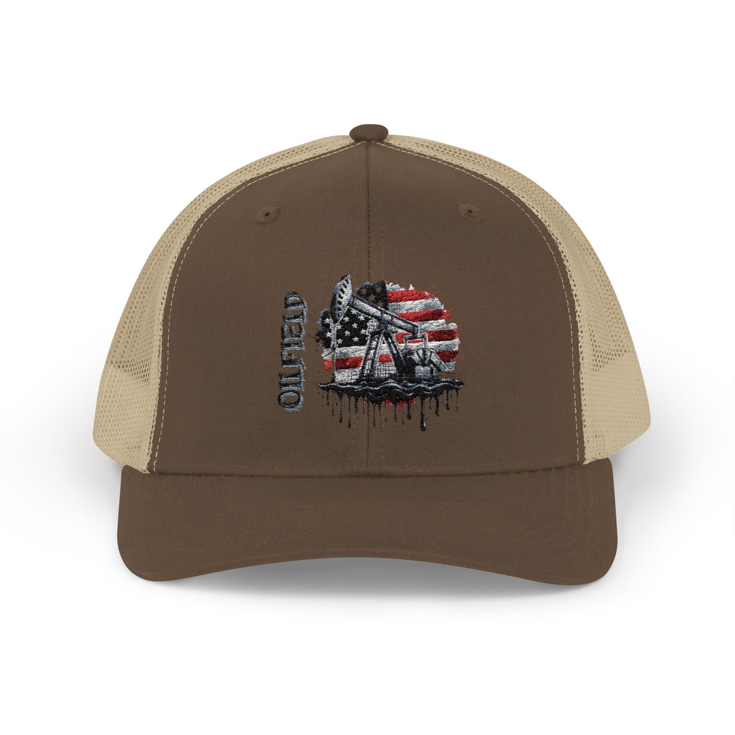 American Flag Firefighter Helmet Snapback Trucker Cap