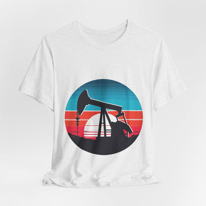 Oilfield Pumpjack Sunset T-Shirt