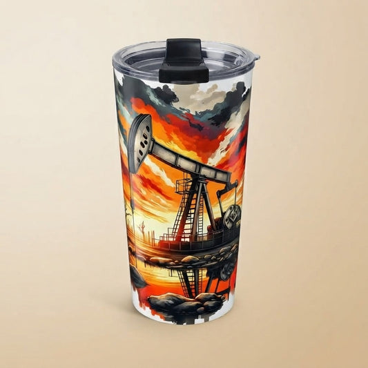 Oilfield Sunset 20oz Travel Tumbler
